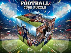 Cluiche Football Cube Puzzle ar líne