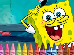 Cluiche Sponge Bob Coloring ar líne