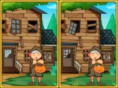 Cluiche Spot the differences halloween ar líne