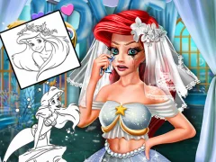 Cluiche Coloring Book for Ariel Mermaid ar líne