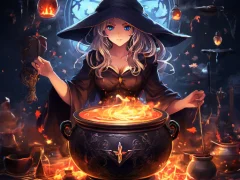 Cluiche Anime girls Witchcraft ar líne