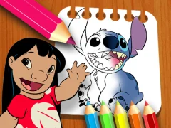 Cluiche Lilo and Stitch Coloring Book ar líne