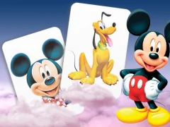 Cluiche Mickey Mouse Memory Card Match ar líne