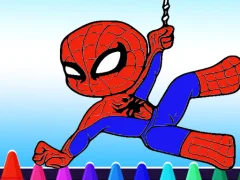 Cluiche Spiderman Coloring book ar líne