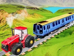 Cluiche Chain Tractor Train Towing Game 3D ar líne