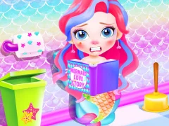 Cluiche Baby Mermaid Caring Games ar líne