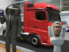 Cluiche Truck Simulator Skibidi Toilet ar líne
