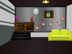 Cluiche Grey Checked Room Escape ar líne
