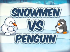 Cluiche Snowmen vs Penguin ar líne