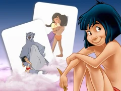 Cluiche Mowgli Memory card Match ar líne