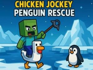Cluiche Jockey Sicín: Tarrtháil Penguin ar líne