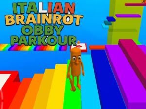 Cluiche Brainrot Obby Brainrot na hIodáile Parkour  ar líne