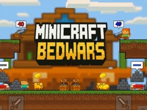 Cluiche Bedwars minicraft ar líne