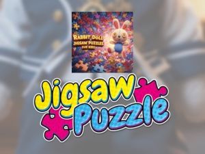 Cluiche Puzail Jigsaw Doll Coinín do na páistí ar líne