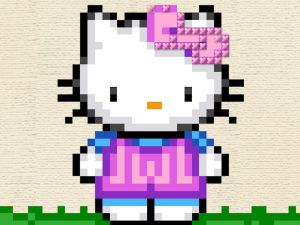 Cluiche Dia duit Kitty Cross Stitch ar líne