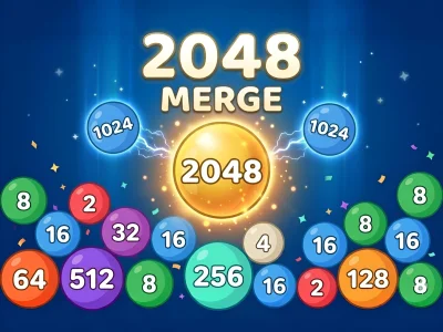 Cluiche 2048 Merge ar líne