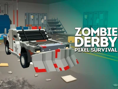 Cluiche Zombie Derby Pixel Survival ar líne