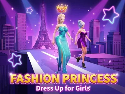 Cluiche Fashion Princess Dress Up for Girls ar líne