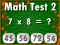 Cluiche Math Test 2 ar líne
