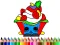 Cluiche Back To School: Cake Coloring Book ar líne
