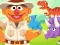 Cluiche 123 Sesame Street: Ernie's Dinosaur Day Care ar líne
