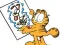 Cluiche Garfield connects the dots ar líne
