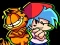 Cluiche Funkin' On a Monday with Garfield the cat ar líne
