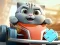 Cluiche Jigsaw Puzzle: Cat Racing Driver ar líne