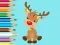 Cluiche Coloring Book: Cute Christmas Reindeer ar líne