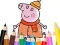 Cluiche Coloring Book: Mommy Pig Winter ar líne