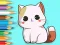 Cluiche Coloring Book: Cute Kitten ar líne