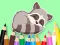 Cluiche Coloring Book: Baby Raccoon ar líne