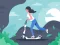 Cluiche Electric scooter rides jigsaw ar líne