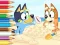 Cluiche Coloring Book: Bluey On The Beach ar líne