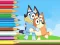 Cluiche Coloring Book: Bluey And Bingo Holiday ar líne