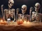 Cluiche Halloween Skeleton Colony Escape ar líne