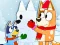 Cluiche Jigsaw Puzzle: Bluey Christmas Snowman ar líne