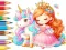 Cluiche Coloring Book: Unicorn Secret Whisper ar líne