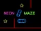 Cluiche Neon Car Maze ar líne