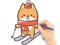 Cluiche Coloring Book: Skiing Puppy ar líne