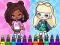 Cluiche Coloring Book: Aha World Sporty Girl ar líne