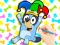 Cluiche Coloring Book: Clown Bluey ar líne
