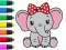 Cluiche Coloring Book: Elephant ar líne