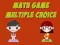 Cluiche Math Game Multiple Choice ar líne