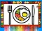 Cluiche Color and Decorate Dinner Plate ar líne