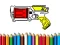 Cluiche Back To School: Nerf Coloring Book ar líne