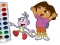 Cluiche Dora The Explorer Coloring Book ar líne