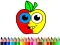 Cluiche Back To School: Apple Coloring Book ar líne