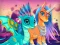 Cluiche Cute Unicorns And Dragons Puzzle ar líne