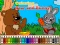 Cluiche Coloring book: Bear and rabbit ar líne